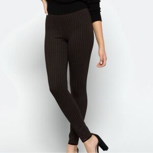 Liverpool Black and Brown Checkered Leggings